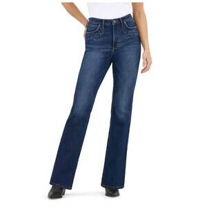 NEW WRANGLER wrenley high rise bootcut jean in dark wash